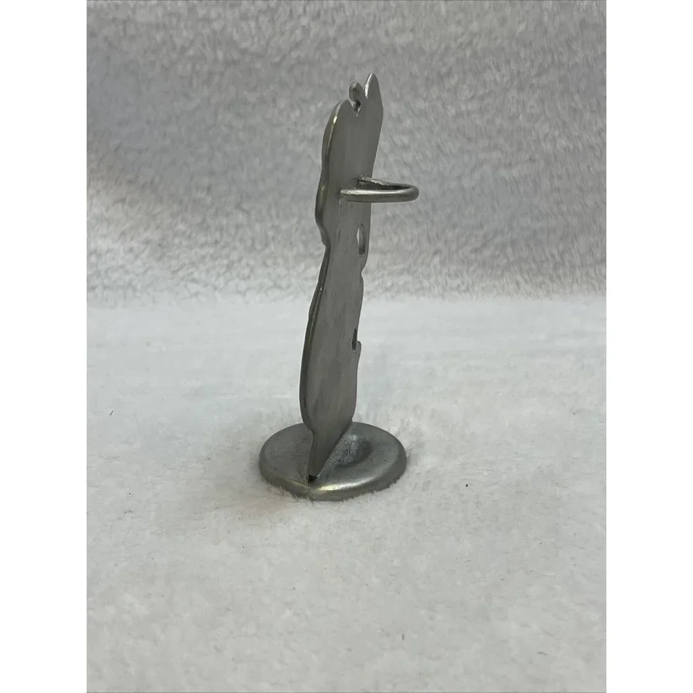 Vintage Elephant & Mouse Toothbrush Holder by‎ SEAGULL PEWTER Canada 4”